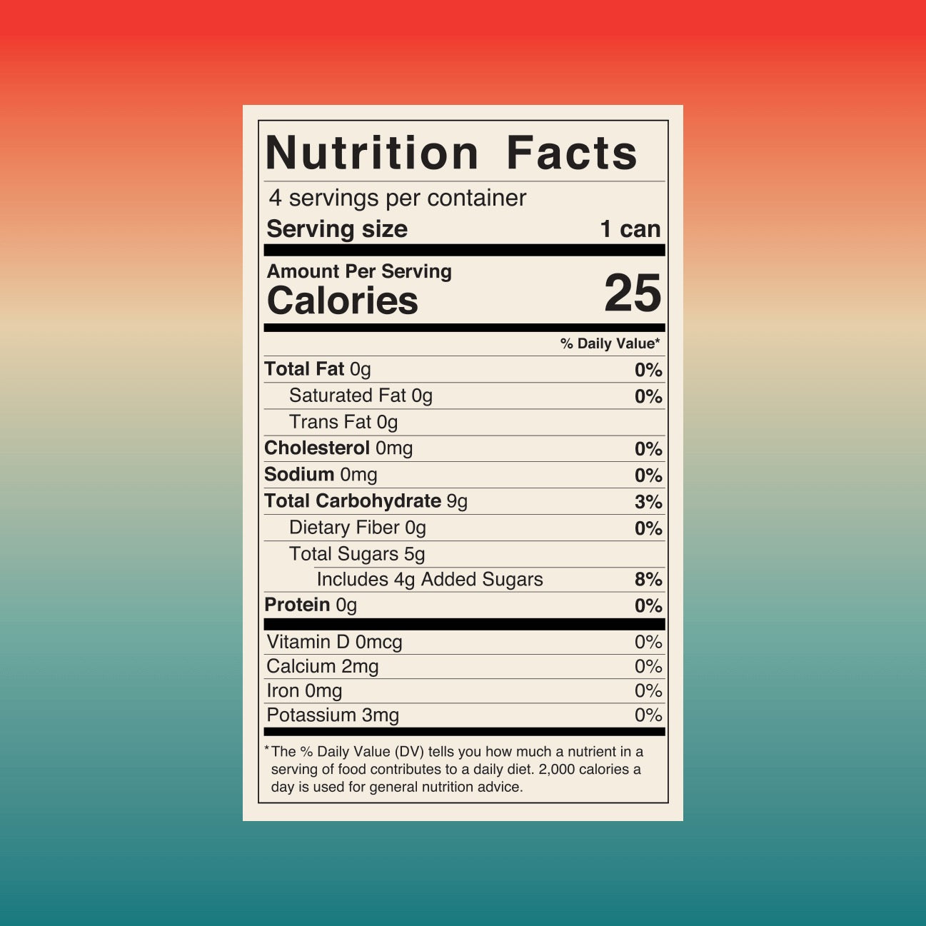 4-Pack Hiyo Watermelon Lime Organic Social Tonic