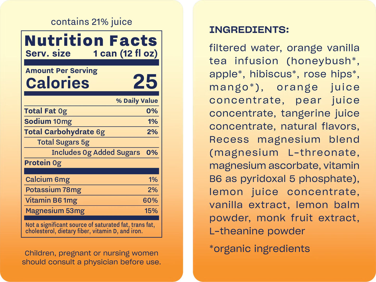 Orange Vanilla Mood Recess